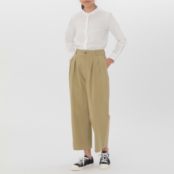 muji wide leg jeans